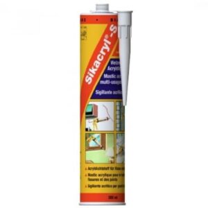 Sikacryl S - egykomponensű rugalmas, akril bázisú hézagtömítő anyag - fehér - 300 ml