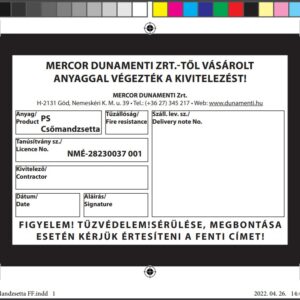 Laminált címke PS csőmandzsetta